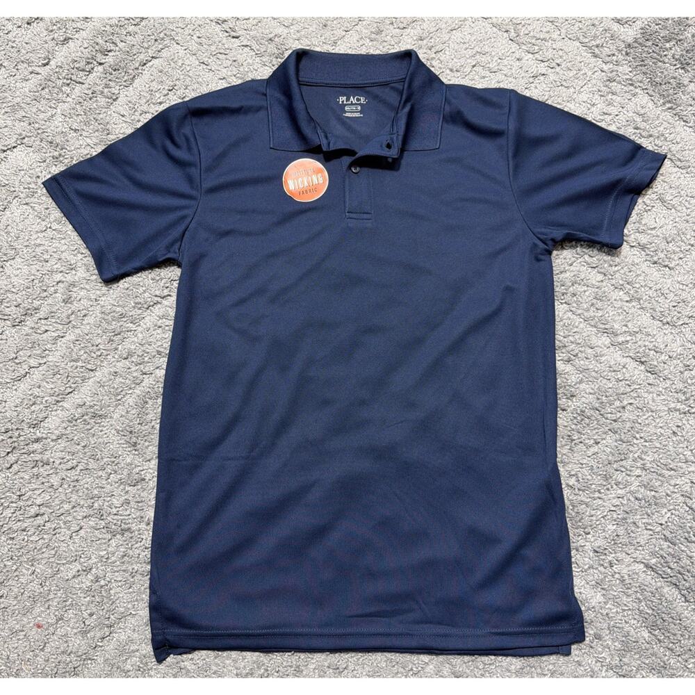 Childrens Place Performance Uniform Soft Jersey Polo Shirt Navy Shirt Boys XXL